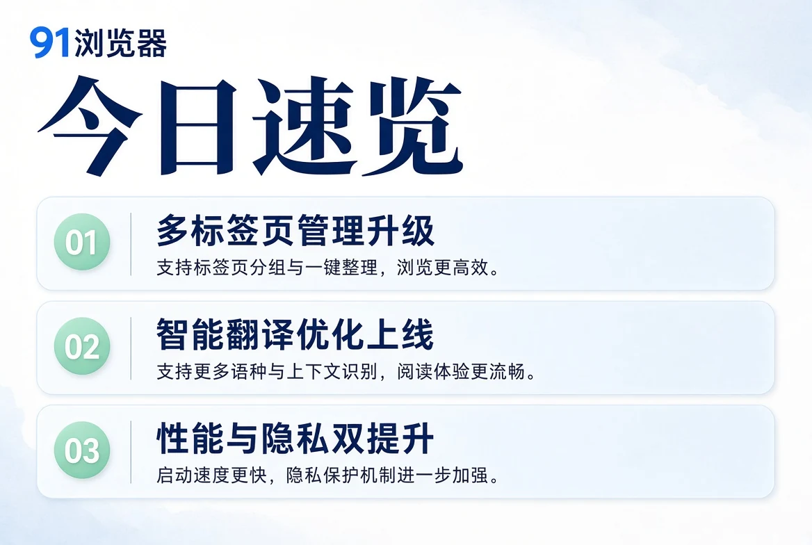 91浏览器览栏导览图